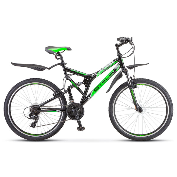 Велосипед Stels Challenger V 26` Z010 Черный/Зеленый (LU093654)