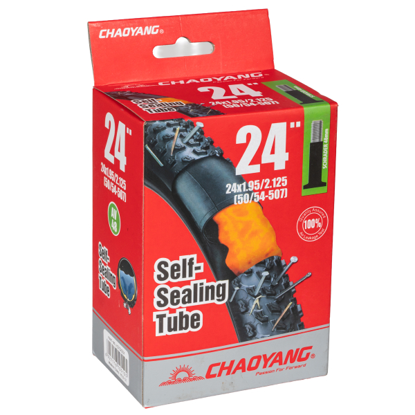 Велокамера 24' Chao Yang 24х1,95/2,125 AV-48 самозаклеивающаяся/650082