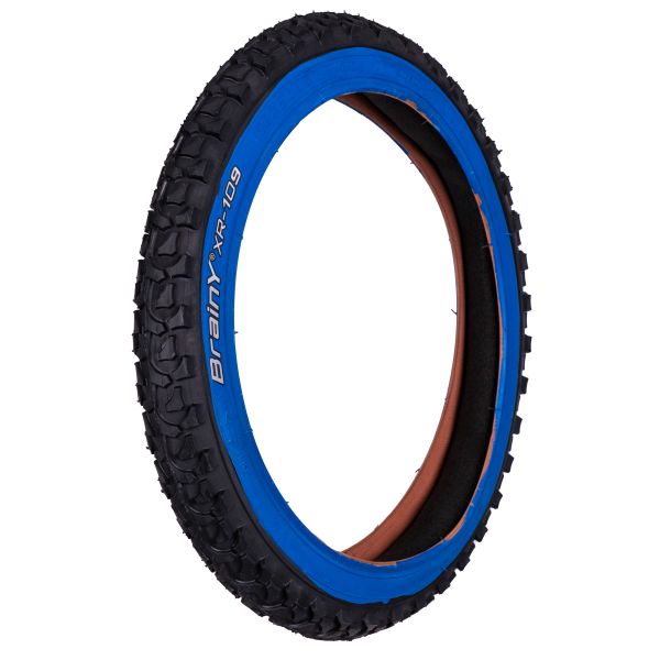Велопокрышка 16' BrainY 16x2.125 с синей полоской XR-109/690052