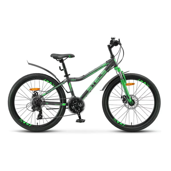 Велосипед Stels Navigator 24` 410 MD V010 Черный/Зеленый (LU091556)