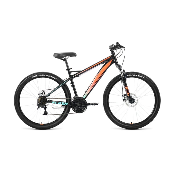 Велосипед 26` Forward Flash 26 2.2 D Черный/Оранжевый 2022 г