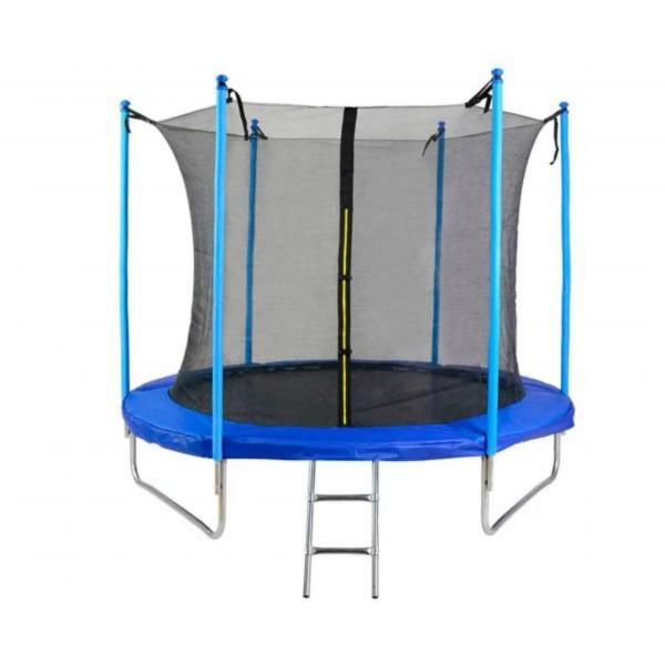 Батут 14FT blue с внутренней защитной сеткой ( 2 короба )