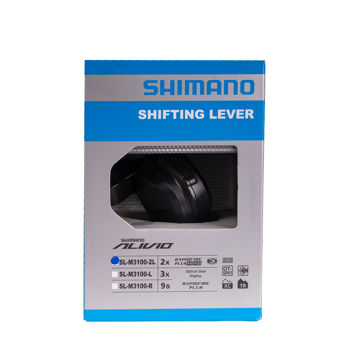 Шифтер Shimano Alivio M3100-L лев 2ск тр. 1800мм ESLM31002LB, изображение 5 от интернет-магазина NovaSport в Москве Шифтер Shimano Alivio M3100-L лев 2ск тр. 1800мм ESLM31002LB
