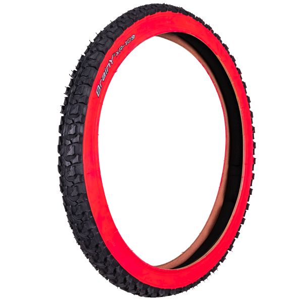 Велопокрышка 20' BrainY 20x2.125 с красной полоской XR-109/690051