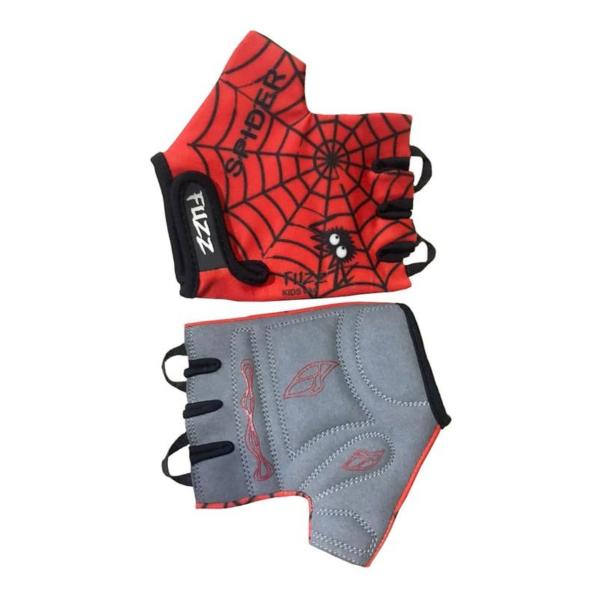 Велоперчатки FUZZ kids SPIDER GRIP GEL красно-черные