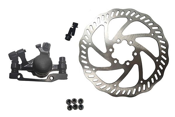 Комплект дискового тормоза RUSH (RADIUS) (машинка+диск 160 mm+болты) 160/180mm/3122613-24