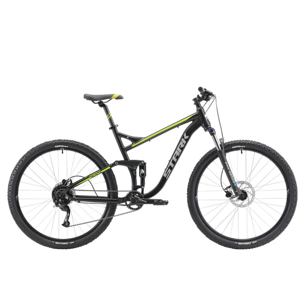 Велосипед Stark`22 Tactic FS 29.5 HD черный/зеленый