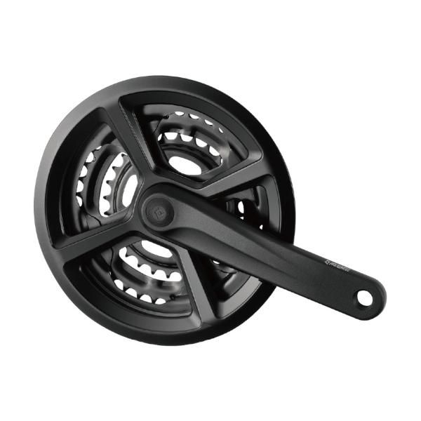 Шатуны (система) PROWHEEL 175 мм, 48/38/28Т под квадрат, алюм., с пластик. защитой/3012602-60