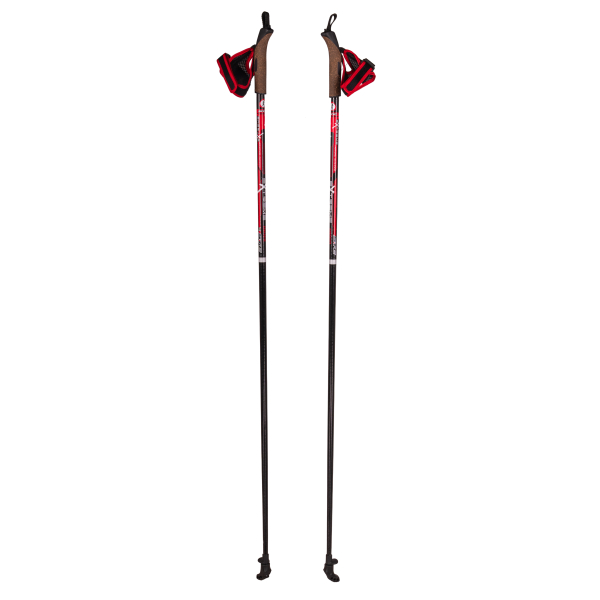 Палки для скандинавской ходьбы STC Extreme Red 100% стекловолокно