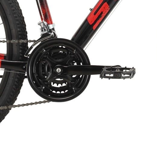 Велосипед Stark'22 Indy 26.1 D Microshift черный/красный