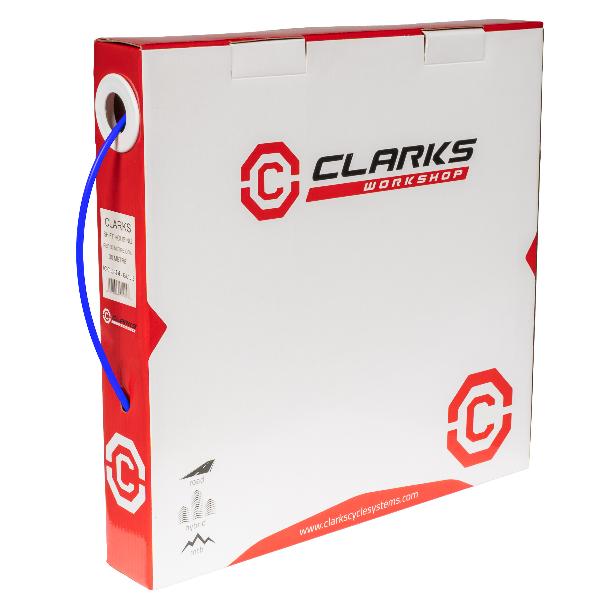 Оболочка троса перекл. CLARKS IGOC4DB, MTB/Road 4мм синяя б/загл. (30м) (3-240)