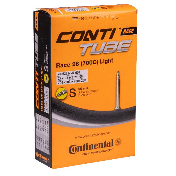 Камера 28' Continental 28'/700x20С-25С спорт 60мм Race Light/02-0181831