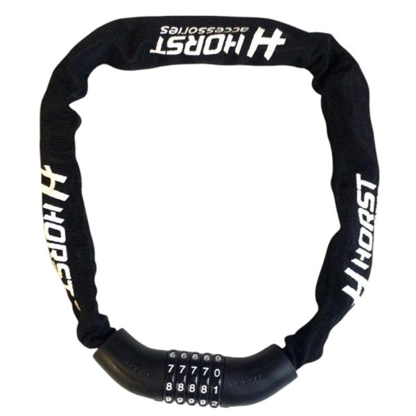 Цепь-Замок HORST 6х900мм кодовый черный (09-100244)