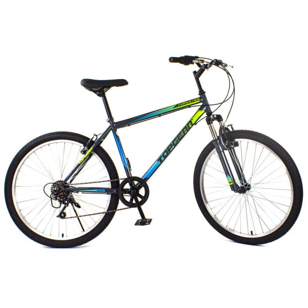 Велосипед 26` TOPGEAR Forester серый неон ВНМ26440 7 ск