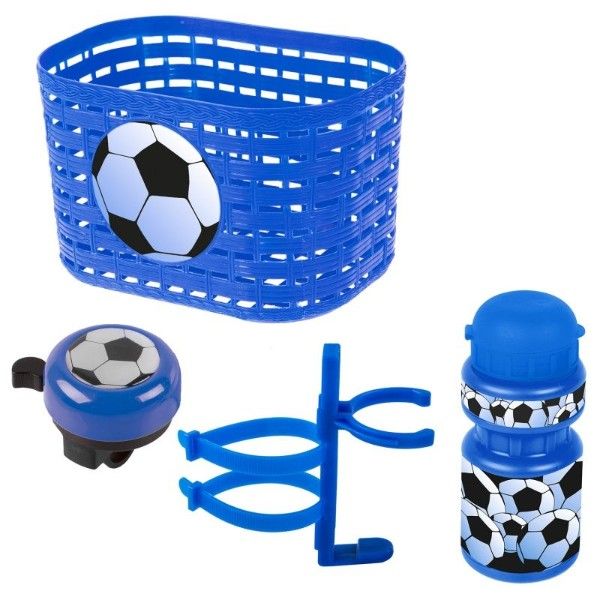 Набор VENTURA KIDS корзина+фляга+звонок, синий (5-650041)