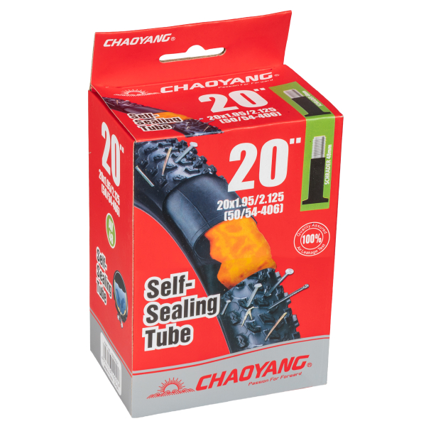 Велокамера 20' Chao Yang 20х1.95'/2.125' AV-48 самозаклеивающаяся/650081