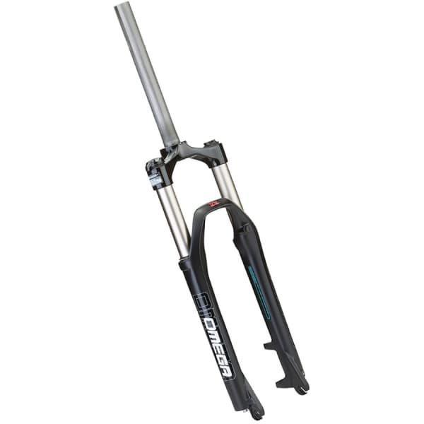Вилка 26" 1-1/8" OMEGA ML RST амортизационная безрезьбовая, для дискового тормоза, алюм./магний чёрный/110012