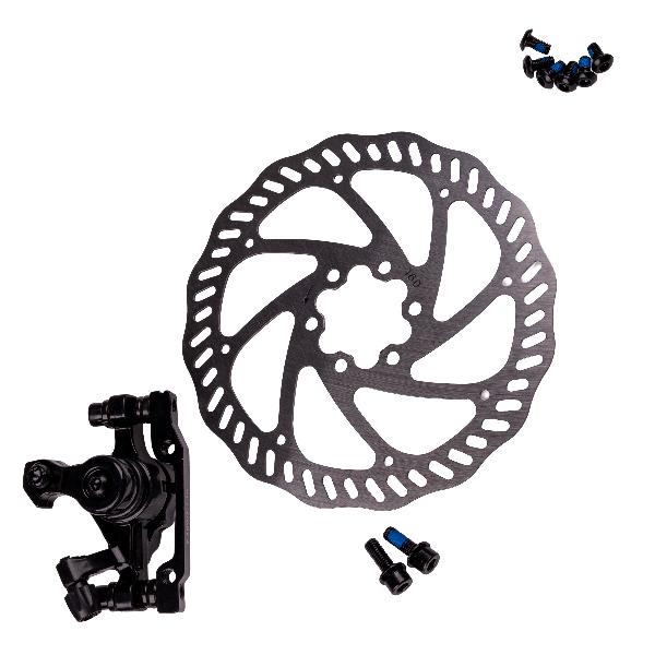 Комплект дискового тормоза RUSH (RADIUS) (машинка+диск 160 mm+болты) 140/160mm/3122613-25