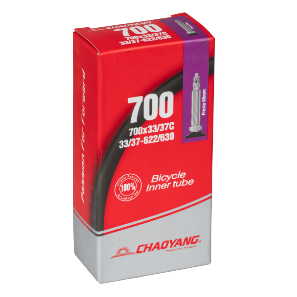Велокамера 28' Chao Yang 700x33/37C F/V 60мм/650055
