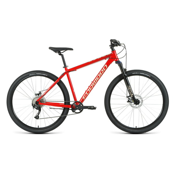 Велосипед 29` Forward Buran 29 2.0 disc AL Красный/Бежевый 20-21 г