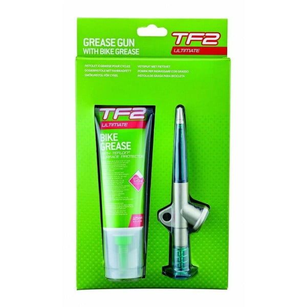 Смазка тефлоновая WELDTITE BIKE GREASE д/вилок/амморт./цепей/подшип. 125 мл.+пистолет (7-06009)
