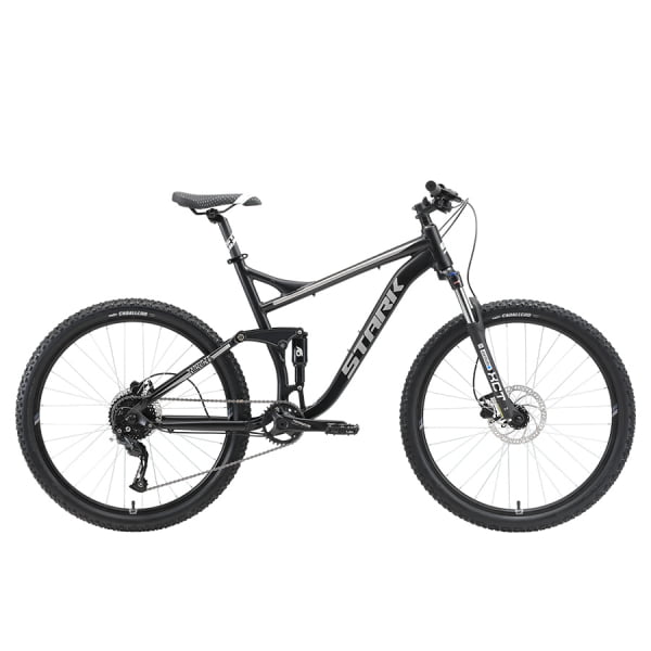 Велосипед Stark`22 Tactic FS 27.5 HD черный/серебристый