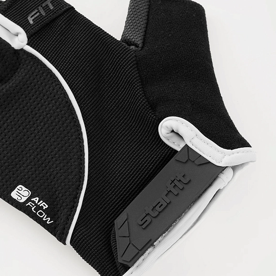 Перчатки для фитнеса STARFIT WG-202, черный/белый, изображение 3 от интернет-магазина NovaSport в Москве Перчатки для фитнеса STARFIT WG-202, черный/белый