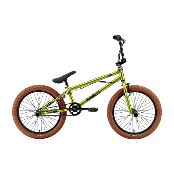 Велосипед Stark'25 Madness BMX 2 ярко-зеленый/черный/песочный HQ-0014144