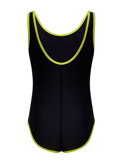 Купальник для плавания 25DEGREES Edge Black/Lime 25D22001K, полиамид, детский, изображение 2 от интернет-магазина NovaSport в Москве Купальник для плавания 25DEGREES Edge Black/Lime 25D22001K, полиамид, детский