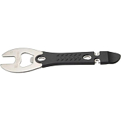 Ключ педальный YC-626 Bike Hand д/пед 15мм,ключ д/спиц 3.2/3.5мм,монтир,откр.д/бут.сереб. (6-230119)