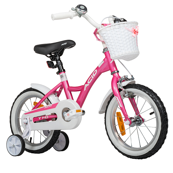 Велосипед 16' ACID Y 160 Pink/White 2026, изображение 3 от интернет-магазина NovaSport в Москве Велосипед 16' ACID Y 160 Pink/White 2026
