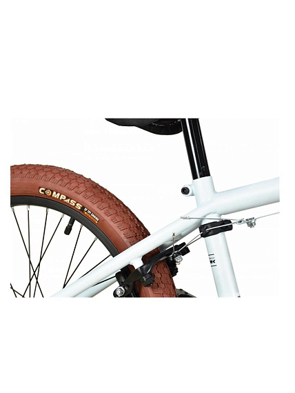 Велосипед Stark'23 Madness BMX 1 серебристый/черный/коричневый HQ-0012539, изображение 4 от интернет-магазина NovaSport в Москве Велосипед Stark'23 Madness BMX 1 серебристый/черный/коричневый HQ-0012539