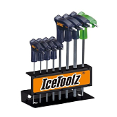 Набор шестигранников 2-8мм с шариком и торкс T25 IceToolz 7M85/6-800296