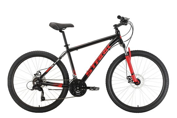 Велосипед Stark'22 Indy 26.1 D Microshift черный/красный