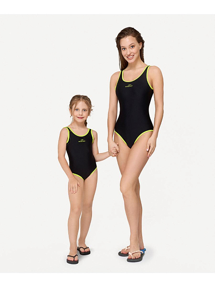 Купальник для плавания 25DEGREES Edge Black/Lime 25D22001K, полиамид, детский, изображение 5 от интернет-магазина NovaSport в Москве Купальник для плавания 25DEGREES Edge Black/Lime 25D22001K, полиамид, детский