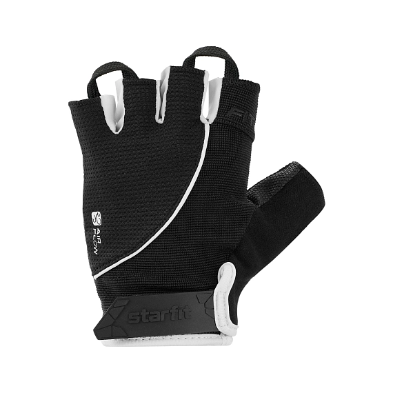 Перчатки для фитнеса STARFIT WG-202, черный/белый от интернет-магазина NovaSport в Москве Перчатки для фитнеса STARFIT WG-202, черный/белый