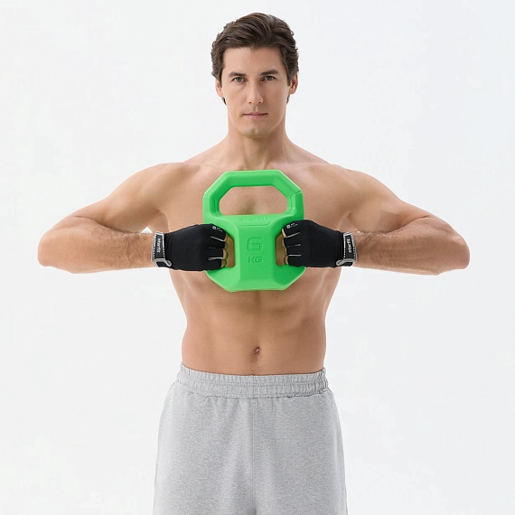 Перчатки для фитнеса STARFIT WG-203, черный/серый