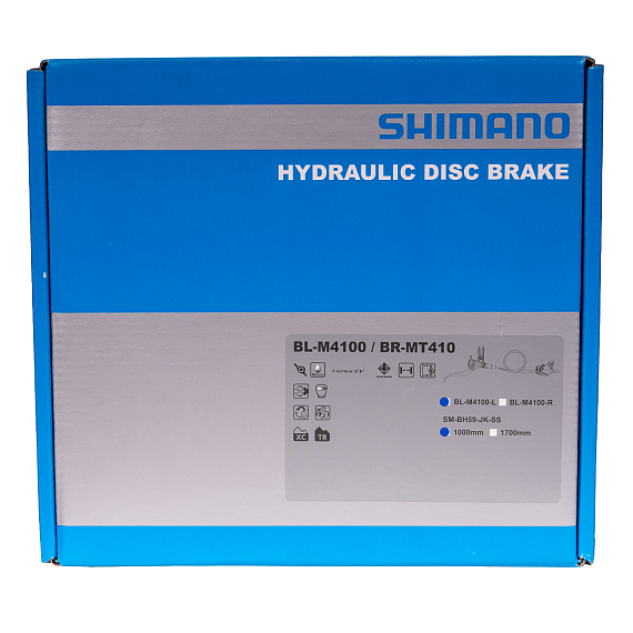 Тормоз дисковый Shimano BL(лев M4100)/BR(пер. MT410) EMT4101JLFPRA100