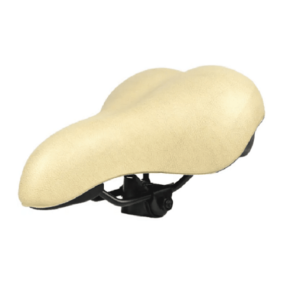 Седло вело KS-9046 MTB 250*200mm,комфорт,эластомер,380гр,кремовое, изображение 2 от интернет-магазина NovaSport в Москве Седло вело KS-9046 MTB 250*200mm,комфорт,эластомер,380гр,кремовое