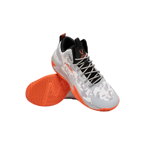 Кроссовки баскетбольные Jogel Playmaker, серый/оранжевый от интернет-магазина NovaSport в Москве Кроссовки баскетбольные Jogel Playmaker, серый/оранжевый