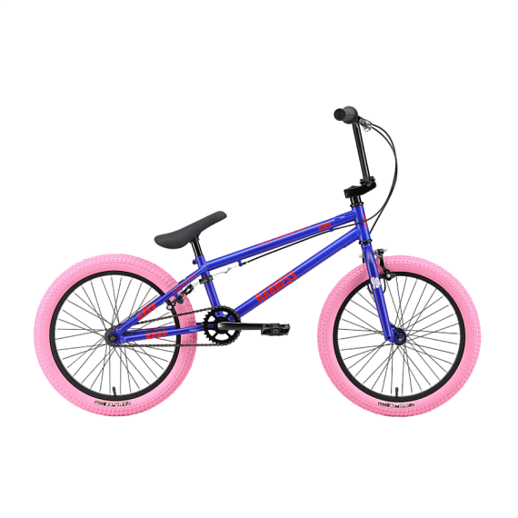 Велосипед Stark'25 Madness BMX 1 ярко-синий/красный/светлый розовый HQ-0010259 от интернет-магазина NovaSport в Москве Велосипед Stark'25 Madness BMX 1 ярко-синий/красный/светлый розовый HQ-0010259