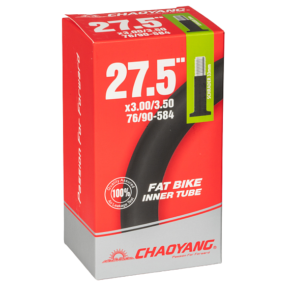 Велокамера 27,5' Chao Yang 27,5х3,0-3,5 AV (полу Fat Bike)/650061
