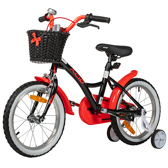 Велосипед 16' ACID Y 160 Black/Red 2026