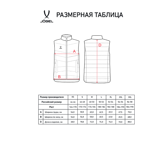 Жилет утепленный Jogel ESSENTIAL PerFormPROOF Light Padded Vest, черный